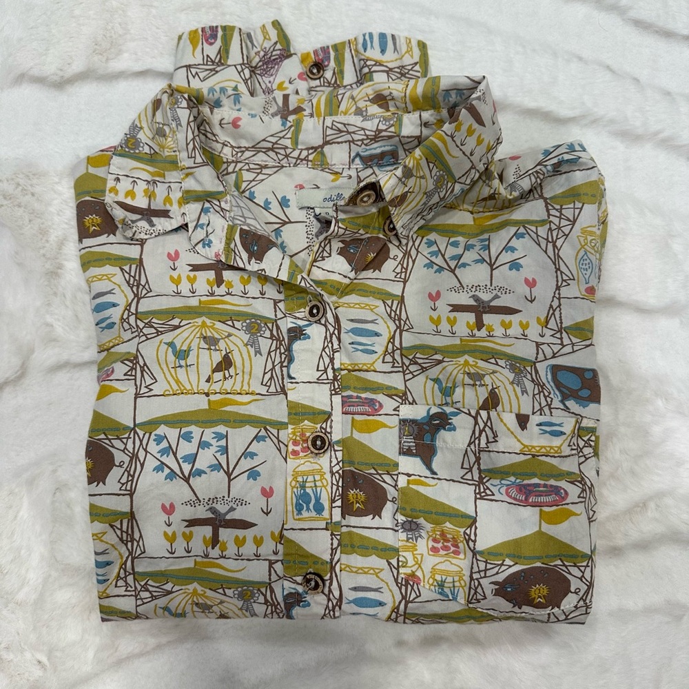 Anthropologie Odille Button Up Shirt Size 0